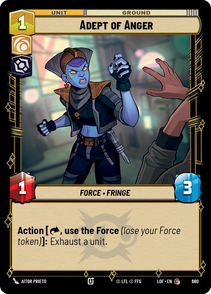Adept of Anger (680) (Foil) (680) [Legends of the Force]