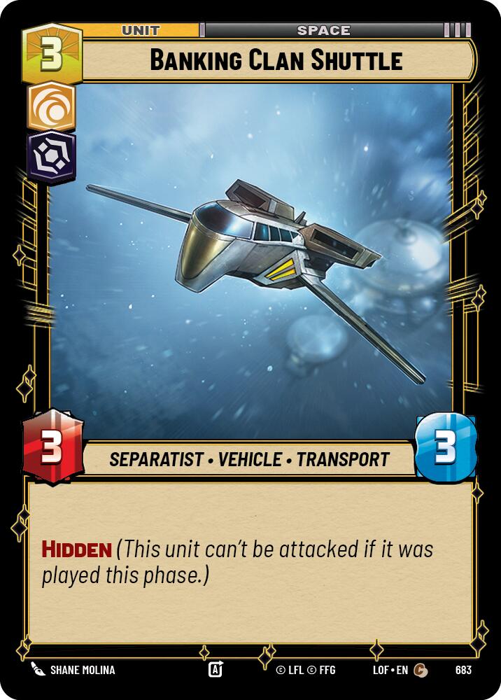 Banking Clan Shuttle (Foil)