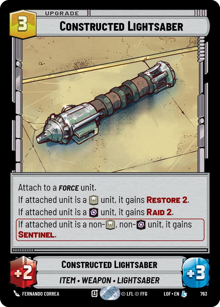 Constructed Lightsaber (763) (Foil) (763) [Legends of the Force]
