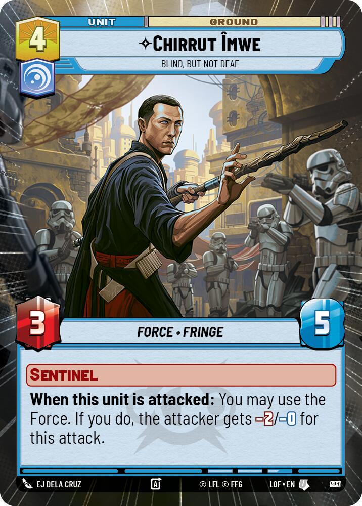 Chirrut Imwe (807) - Blind, but not Deaf (Hyperspace Foil) (807) [Legends of the Force]