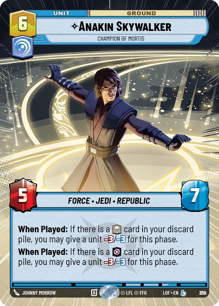 Anakin Skywalker (810) - Champion of Mortis (Hyperspace Foil) (810) [Legends of the Force]