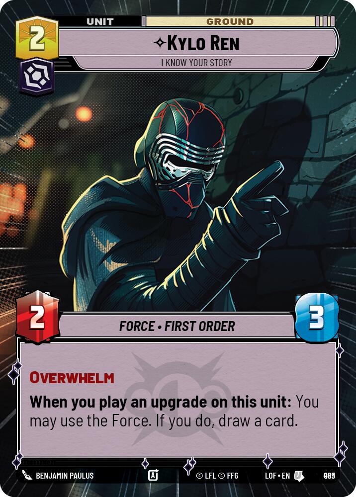 Kylo Ren (969) - I Know Your Story (Hyperspace Foil) (969) [Legends of the Force]