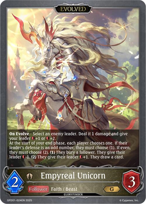 Empyreal Unicorn (Evolved) (GFD01-024EN) [GFD01: Luxheart Legends]