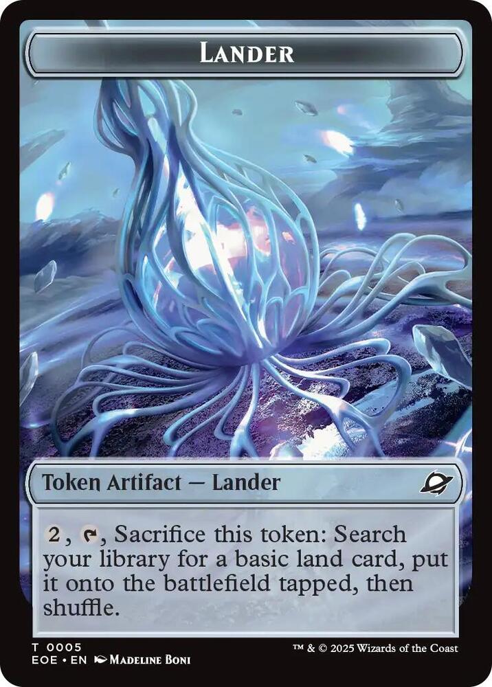 Drone // Lander (0005) Doubled-Sided Token (Back)
