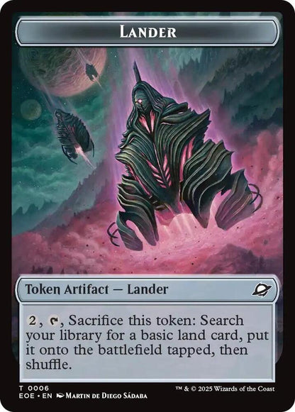 Drone // Lander (0006) Doubled-Sided Token (Back)