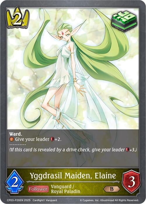 Yggdrasil Maiden, Elaine - P26EN (Foil) (CP03-P26EN) [CP03: Cardfight!! Vanguard]