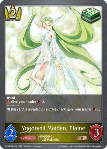Yggdrasil Maiden, Elaine - P26EN (Foil) (CP03-P26EN) [CP03: Cardfight!! Vanguard]