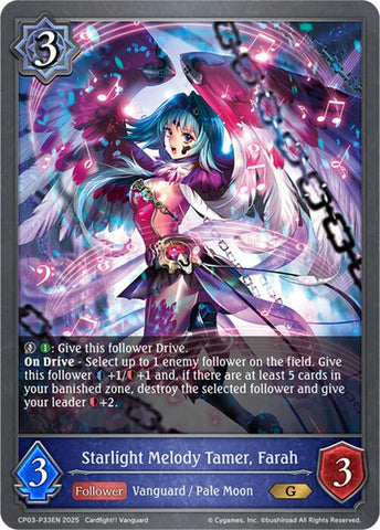 Starlight Melody Tamer, Farah - P33EN (Foil) (CP03-P33EN) [CP03: Cardfight!! Vanguard]