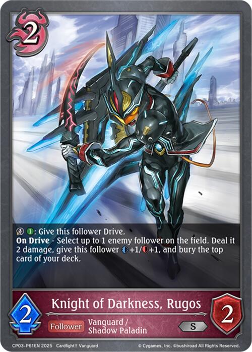 Knight of Darkness, Rugos - P61EN (Foil) (CP03-P61EN) [CP03: Cardfight!! Vanguard]