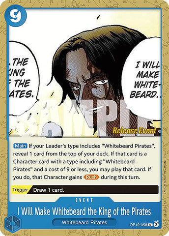 I Will Make Whitebeard the King of the Pirates [Legacy of the Master Release Event Cards]