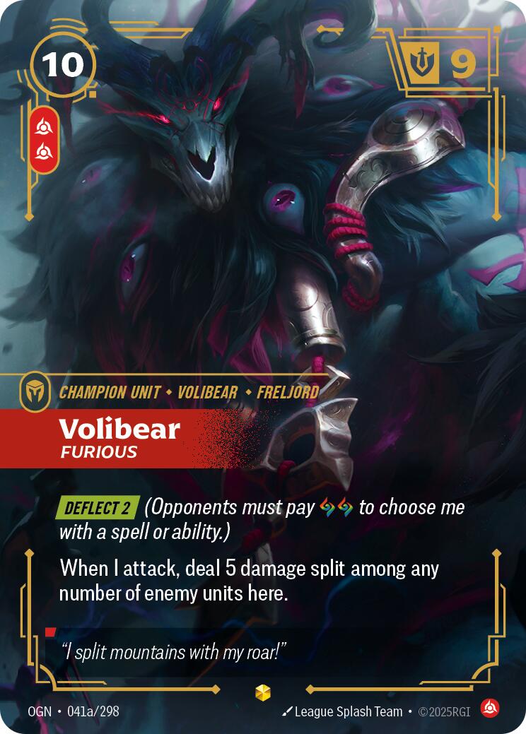 Volibear - Furious (Alternate Art) [OGN - 041a/298]