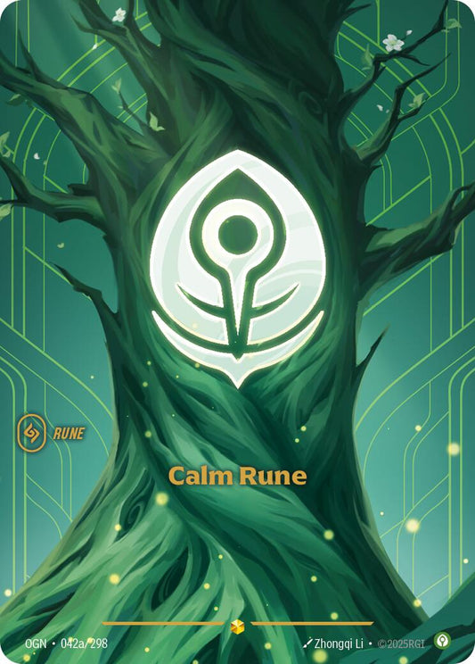Calm Rune (Alternate Art) [OGN - 042a/298]