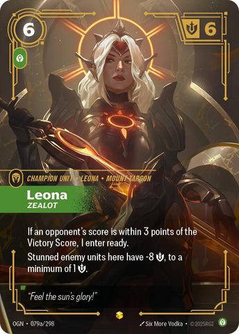Leona - Zealot (Alternate Art) [OGN - 079a/298]