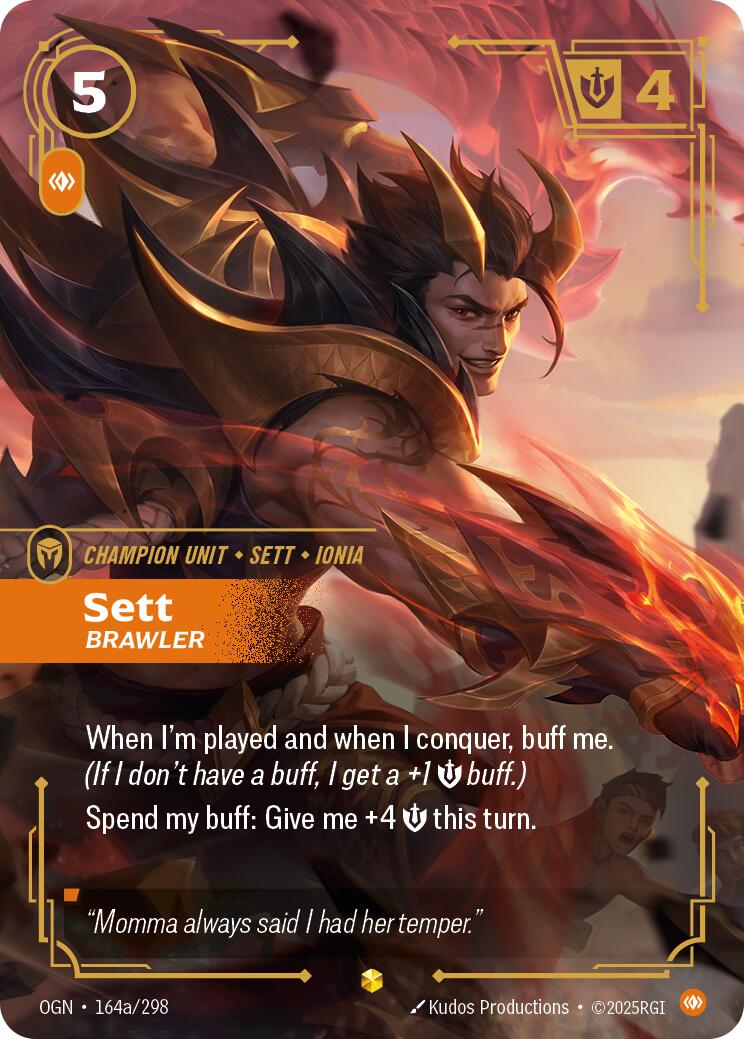 Sett - Brawler (Alternate Art) [OGN - 164a/298]