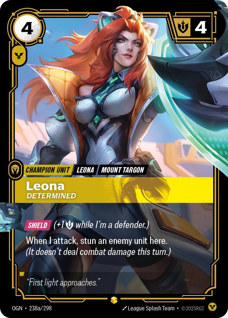 Leona - Determined (Alternate Art) [OGN - 238a/298]