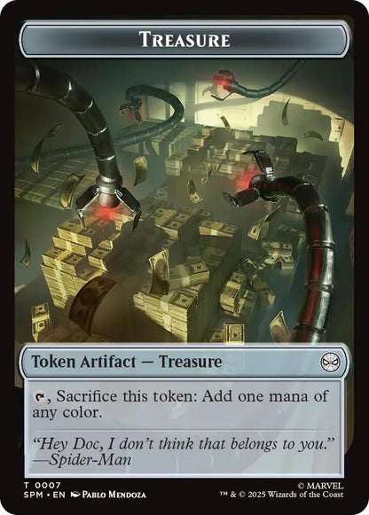Spider // Treasure Double-Sided Token (Back)