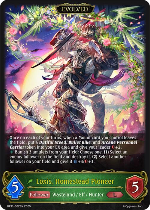 Loxis, Homestead Pioneer (Evolved) (BP11-002EN) [BP11: Bullet of Fate]