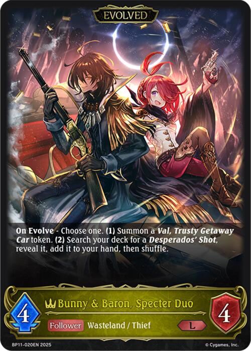 Bunny & Baron, Specter Duo (Evolved) (BP11-020EN) [BP11: Bullet of Fate]