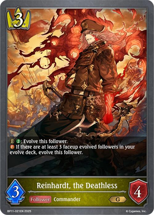 Reinhardt, the Deathless (BP11-021EN) [BP11: Bullet of Fate]