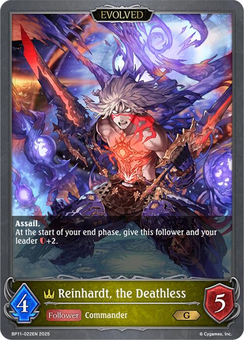 Reinhardt, the Deathless (Evolved) (BP11-022EN) [BP11: Bullet of Fate]