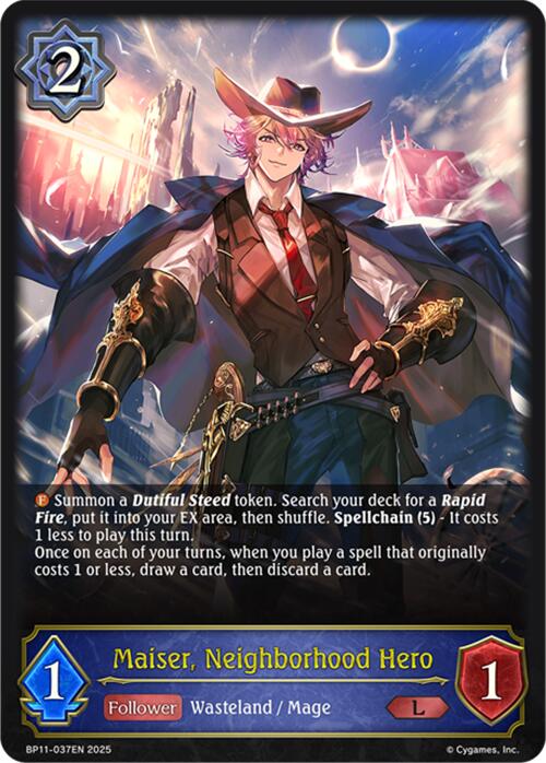 Maiser, Neighborhood Hero (BP11-037EN) [BP11: Bullet of Fate]