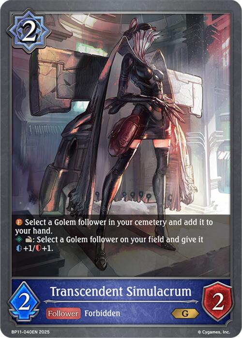 Transcendent Simulacrum (BP11-040EN) [BP11: Bullet of Fate]
