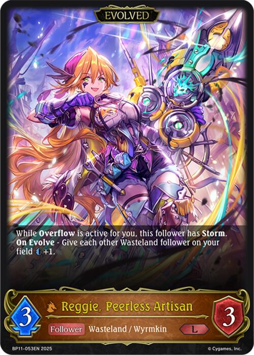 Reggie, Peerless Artisan (Evolved) (BP11-053EN) [BP11: Bullet of Fate]