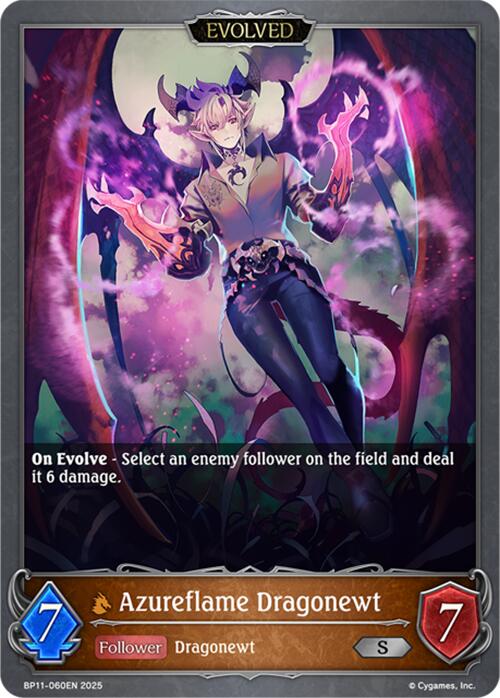 Azureflame Dragonewt (Evolved) (BP11-060EN) [BP11: Bullet of Fate]
