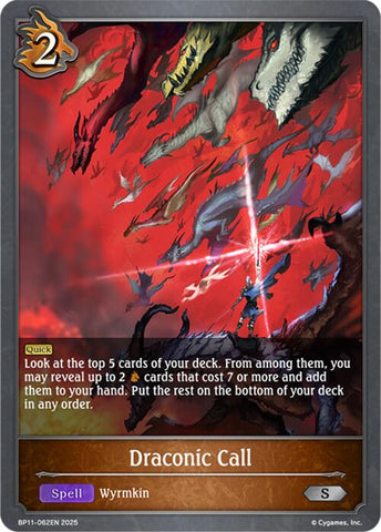 Draconic Call (BP11-062EN) [BP11: Bullet of Fate]