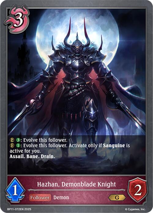 Hazhan, Demonblade Knight (BP11-072EN) [BP11: Bullet of Fate]