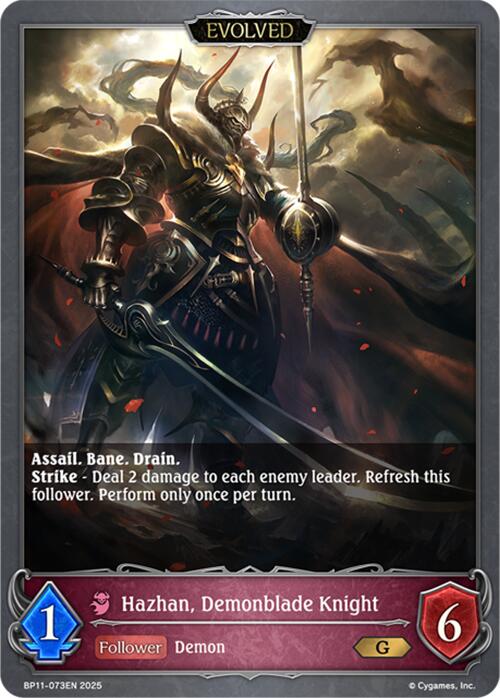 Hazhan, Demonblade Knight (Evolved) (BP11-073EN) [BP11: Bullet of Fate]