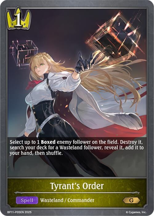 Tyrant's Order - P05 (Foil) (BP11-P05EN) [BP11: Bullet of Fate]