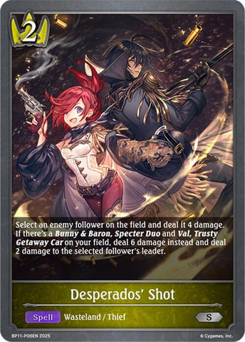 Desperados' Shot - P06 (Foil) (BP11-P06EN) [BP11: Bullet of Fate]