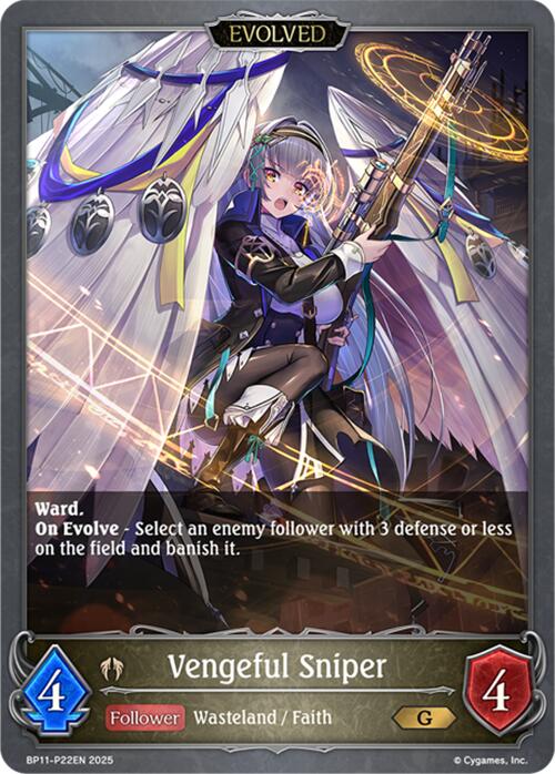 Vengeful Sniper (Evolved) - P22 (Foil) (BP11-P22EN) [BP11: Bullet of Fate]