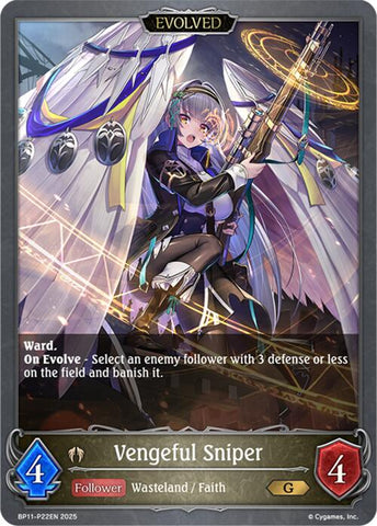 Vengeful Sniper (Evolved) - P22 (Foil) (BP11-P22EN) [BP11: Bullet of Fate]