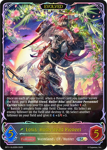Loxis, Homestead Pioneer (Evolved) (BP11-SL02EN) [BP11: Bullet of Fate]