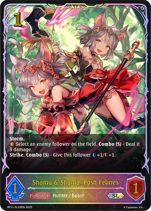 Shamu & Shama, Posh Felines (BP11-SL03EN) [BP11: Bullet of Fate]