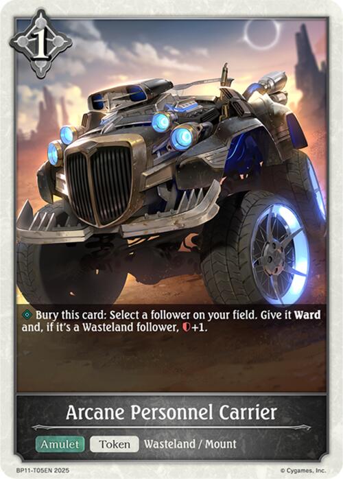Arcane Personnel Carrier (BP11-T05EN) [BP11: Bullet of Fate]