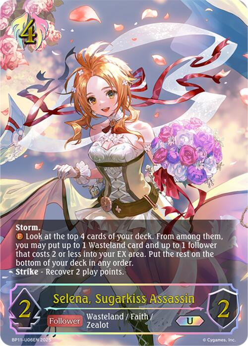 Selena, Sugarkiss Assassin (BP11-U06EN) [BP11: Bullet of Fate]