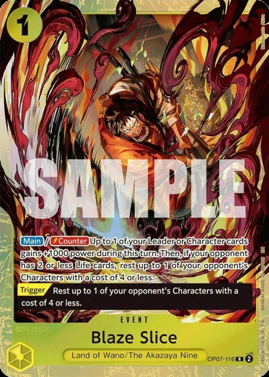 Blaze Slice [One Piece Promotion Cards]