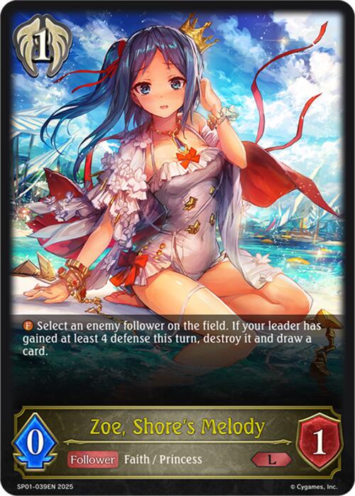 Zoe, Shore's Melody (SP01-039EN) [Seaside Memories]