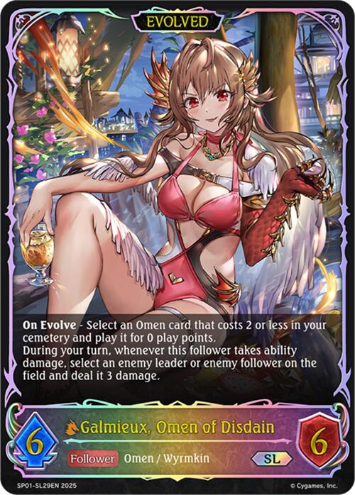 Galmieux, Omen of Disdain (Evolved) (SL) (SP01-SL29EN) [Seaside Memories]