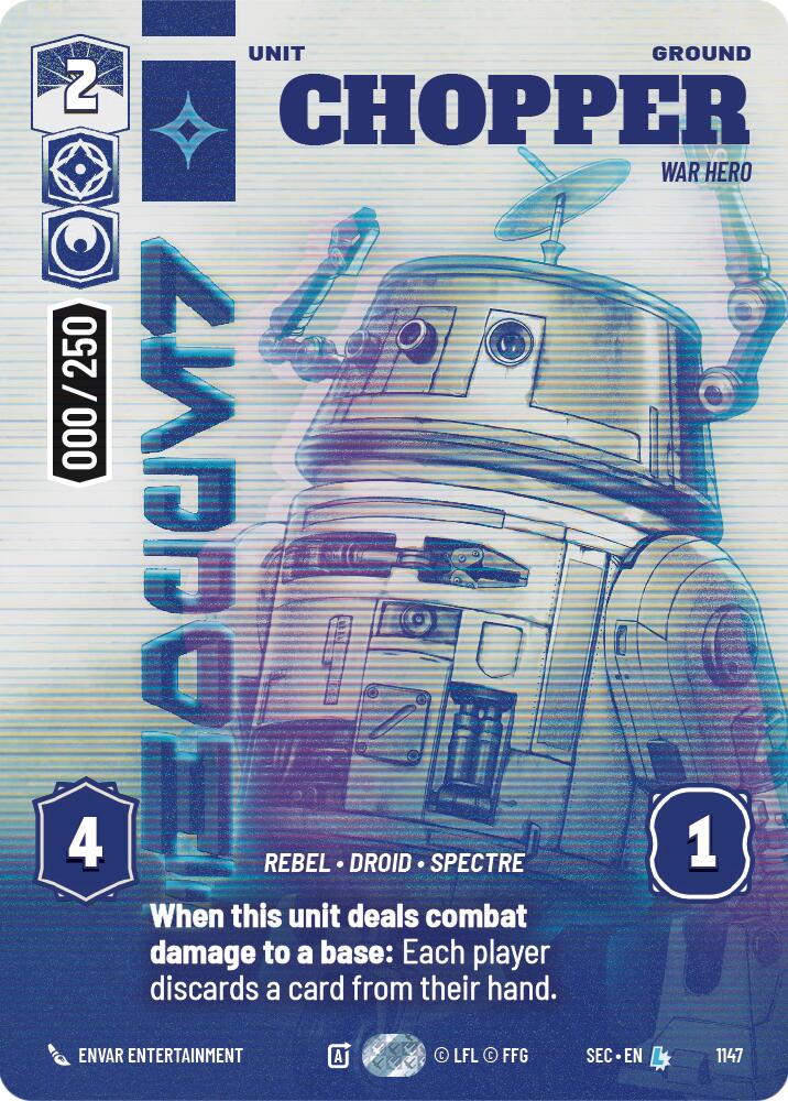 Chopper - War Hero (Serialized 001/250) (1147) (1147) [Secrets of Power]