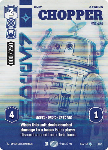 Chopper - War Hero (Serialized 001/250) (1147) (1147) [Secrets of Power]