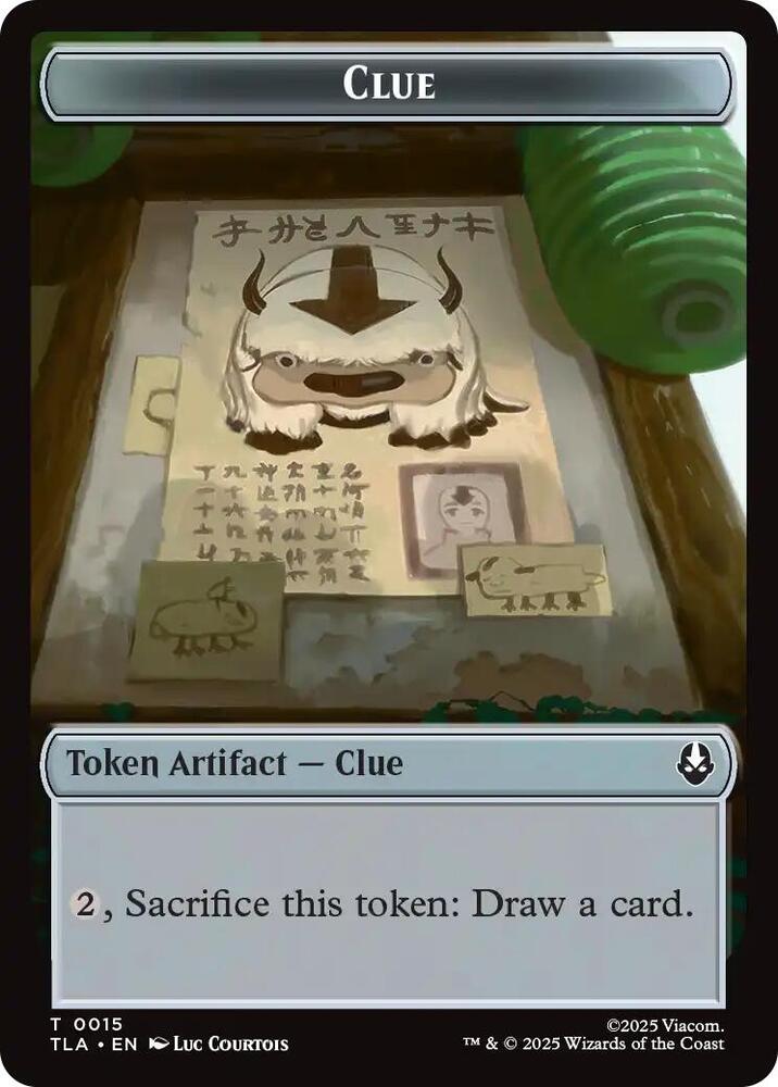 Ally (0004) // Clue (0015) Double-Sided Token (Back)