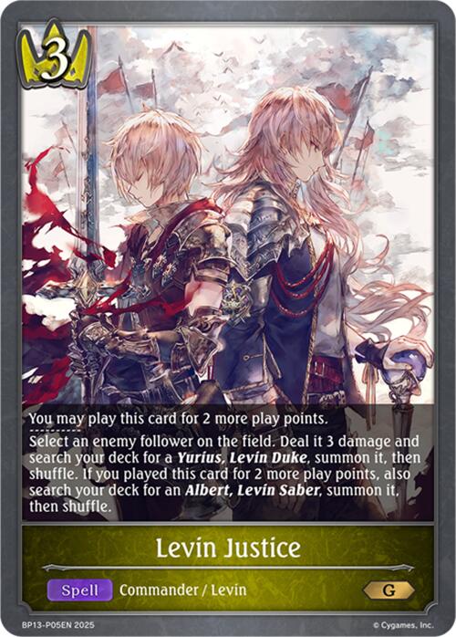 Levin Justice - P05 (Foil) (BP13-P05EN) [Dominion of Darkness]