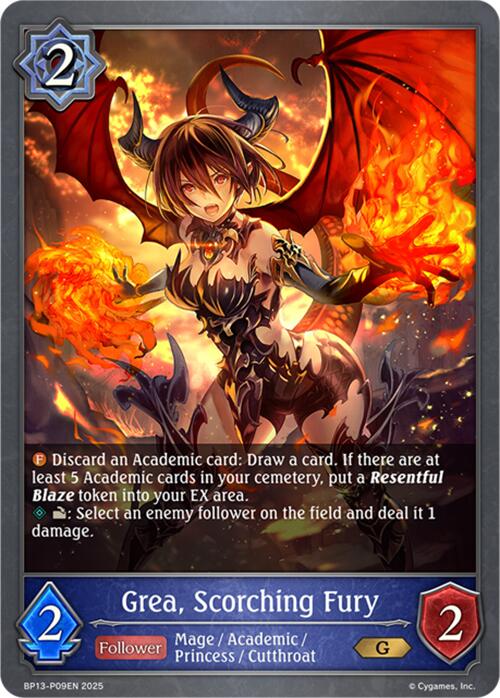 Grea, Scorching Fury - P09 (Foil) (BP13-P09EN) [Dominion of Darkness]