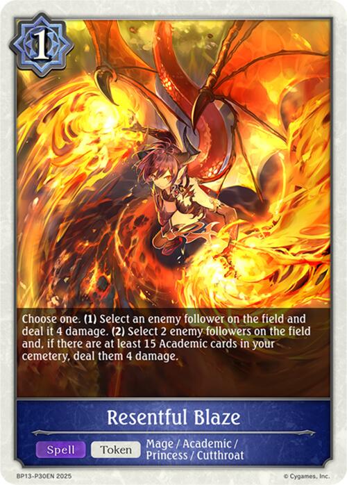 Resentful Blaze - P30 (Foil) (BP13-P30EN) [Dominion of Darkness]