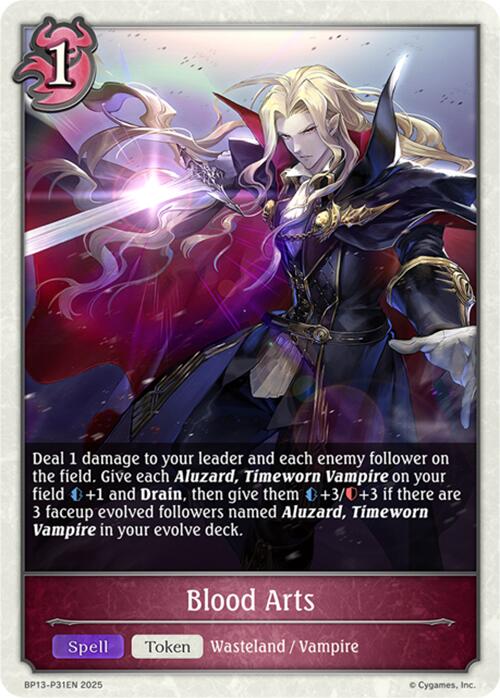 Blood Arts - P31 (Foil) (BP13-P31EN) [Dominion of Darkness]
