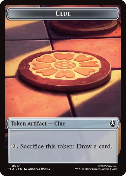 Monk // Clue (0017) Double-Sided Token (Back)